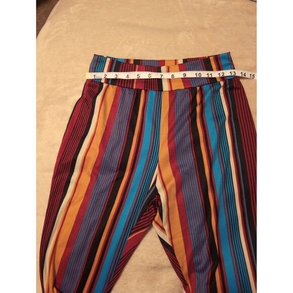 Super wide legged striped pants size medium - Picture 2 of 6